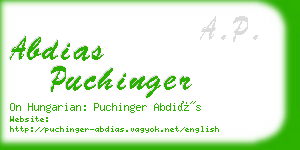 abdias puchinger business card